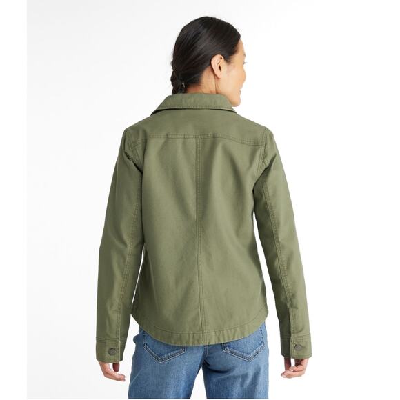 L.L. Bean Chore Jacket Heritage-Inspired Flannel Lined Canvas Jacket - Picture 2 of 9